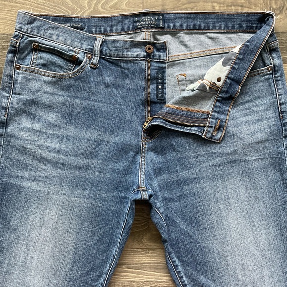 Lucky Brand Other - 40x32 Lucky Brand 221 Original Straight Jeans Men’s Blue Denim Stretch 7MP1913